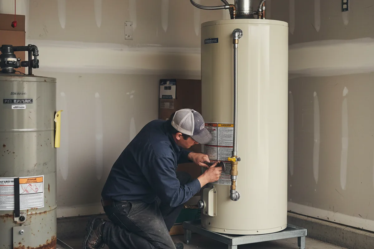 Water heater and shutoff valve replacement in Valley Village